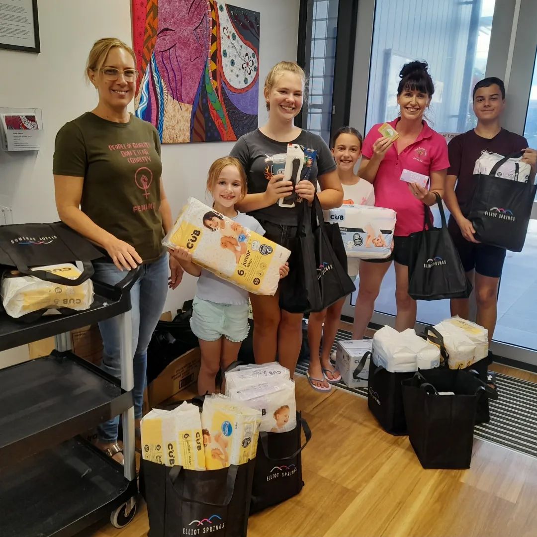 Emergency care packages assembled by The Apple Tree Hub students